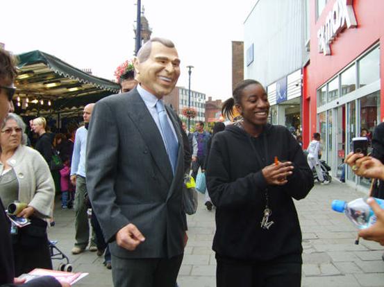 President Bush visits Lewisham 001